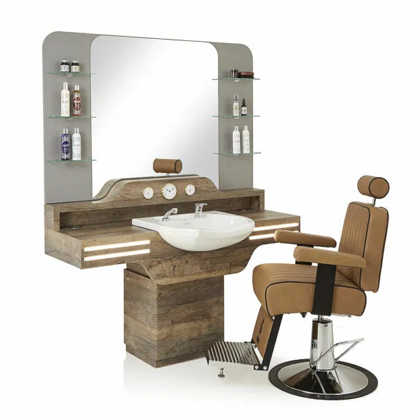 REM Cadillac Barber Shop Mirror Unit