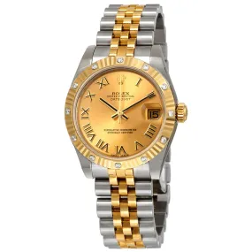 Rolex Datejust 31 Champagne Dial Automatic Diamond Ladies Jubilee Watch 178313CRJ