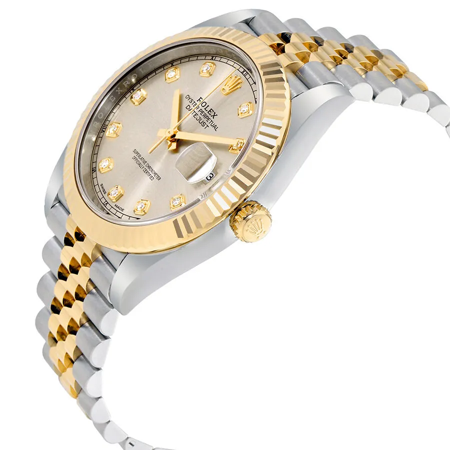 Rolex Datejust 41 Sundust Diamond Dial Steel and 18K Yellow Gold Men's Watch 126333SNDJ