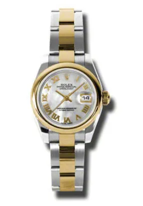 Rolex Datejust Automatic Stainless Steel 18kt Yellow Oyster Gold Ladies Watch 179163MRO