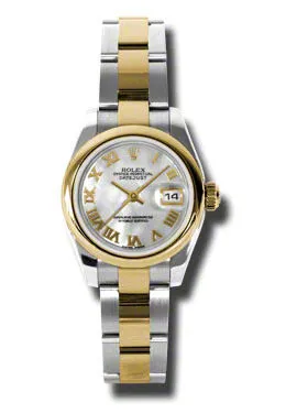 Rolex Datejust Automatic Stainless Steel 18kt Yellow Oyster Gold Ladies Watch 179163MRO