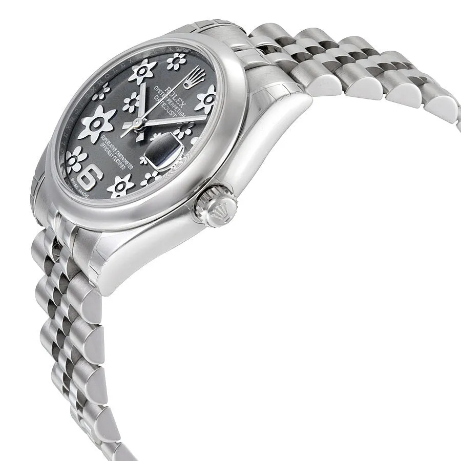 Rolex Datejust Lady 31 Floral Rhodium Dial Stainless Steel Jubilee Bracelet Automatic Watch 178240RFJ