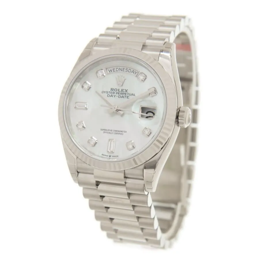 Rolex Day-Date 36 Automatic Mother of Pearl Diamond Dial President Watch 128239MDP