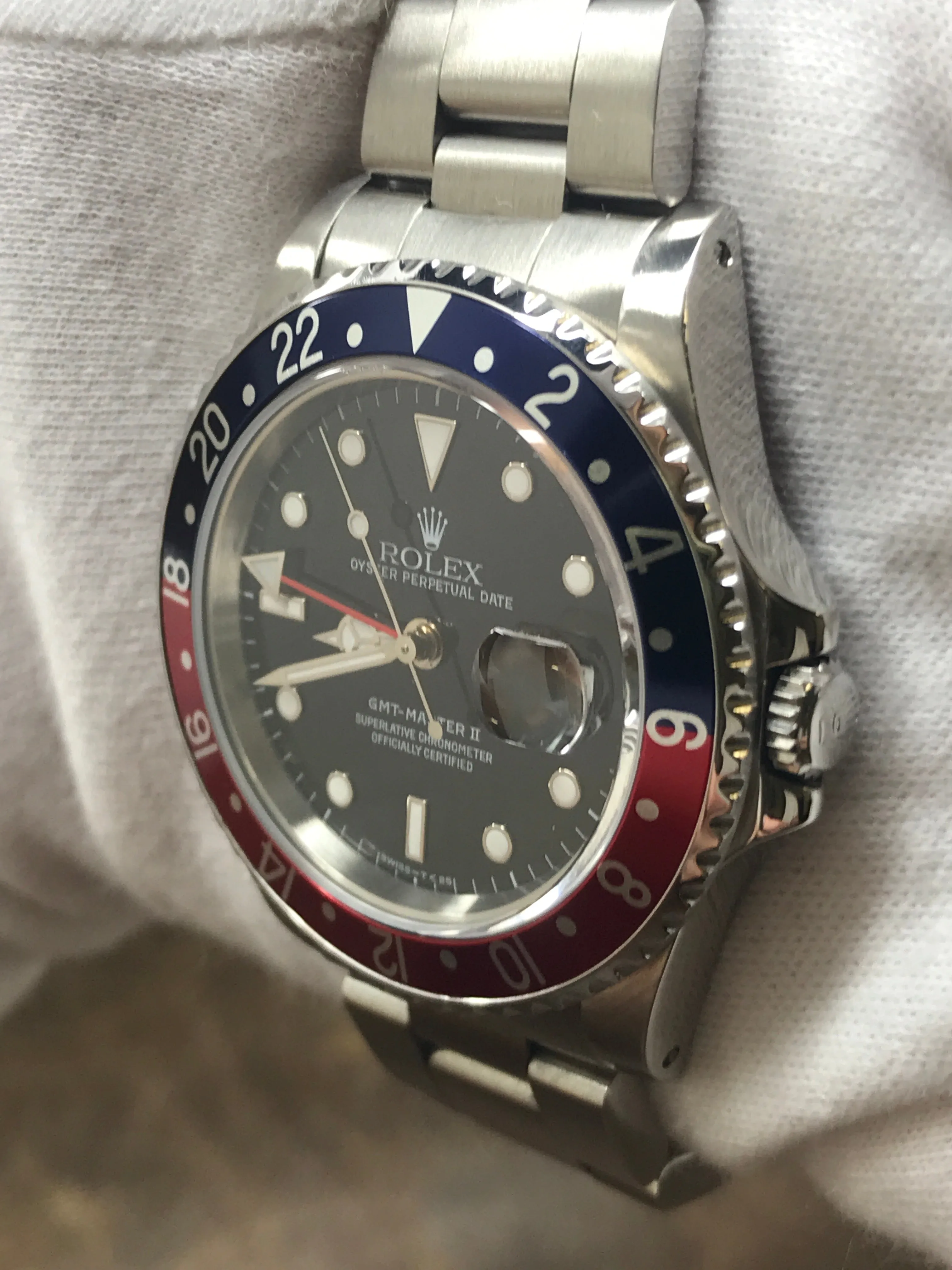 Rolex GMT Master II Pepsi 16710 Black Dial Automatic Men's Watch