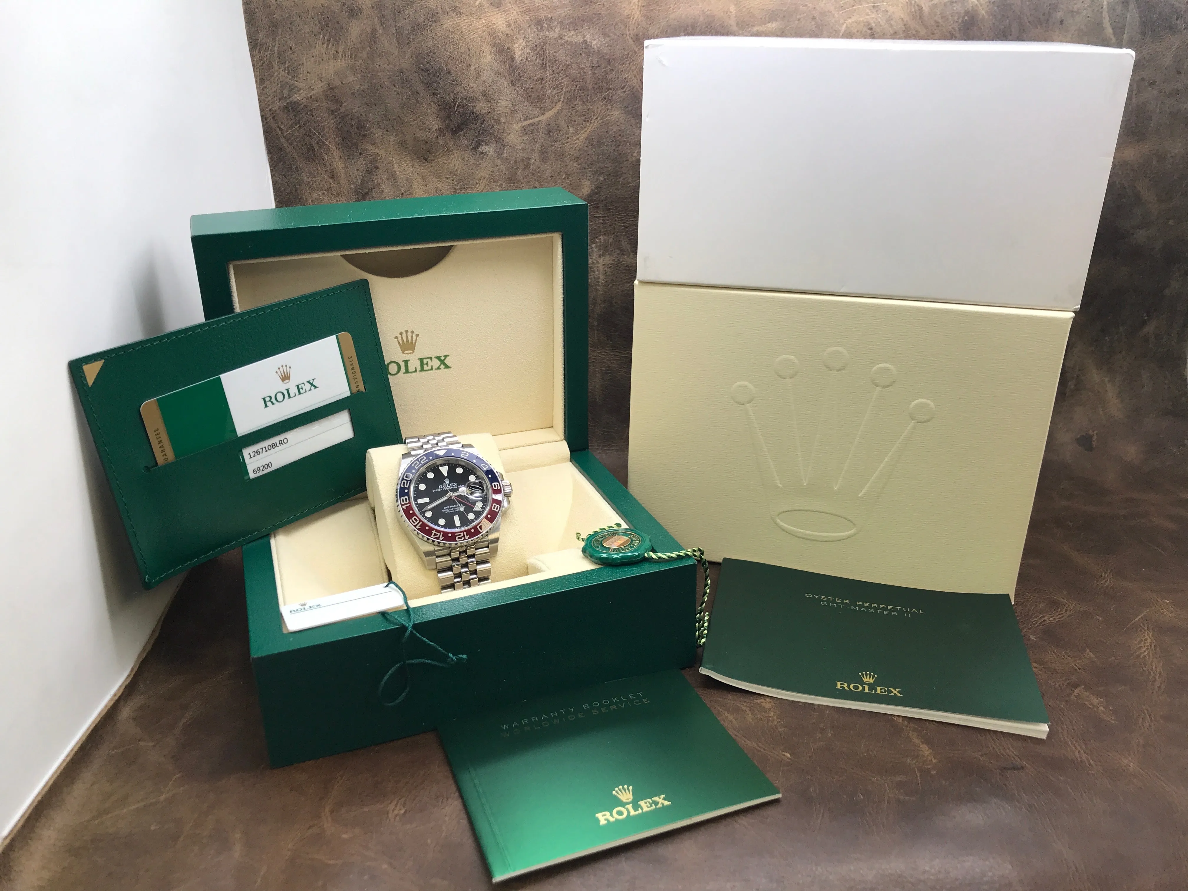 Rolex GMT Pepsi 126710 Jubilee 126710BLRO Black Dial Automatic Men's Watch