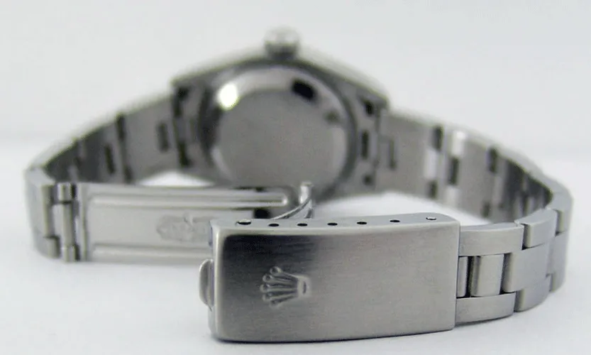 ROLEX Ladies 26mm 18kt White Gold & Stainless Steel DateJust White Roman Model 69174