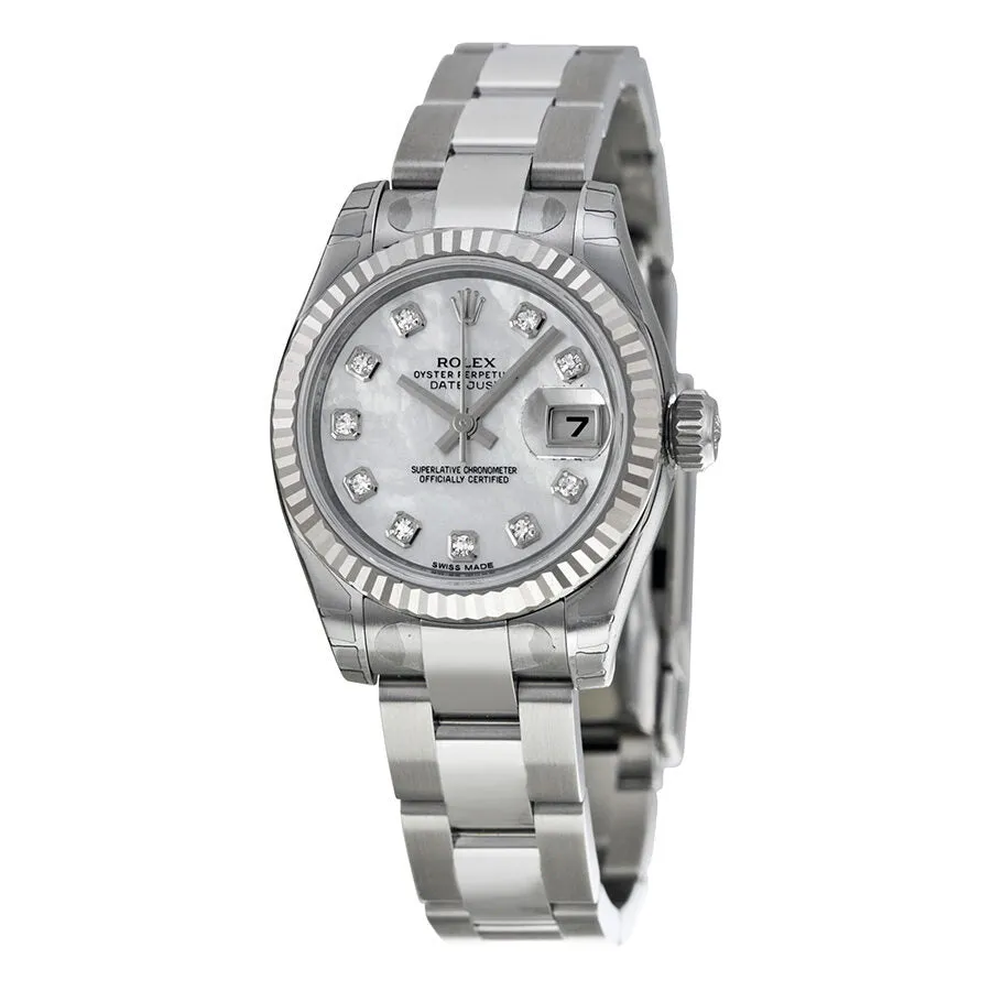 Rolex Lady Datejust 26 Mother of Pearl Dial Stainless Steel Oyster Bracelet Automatic Watch 179174MDO 179174 mdo
