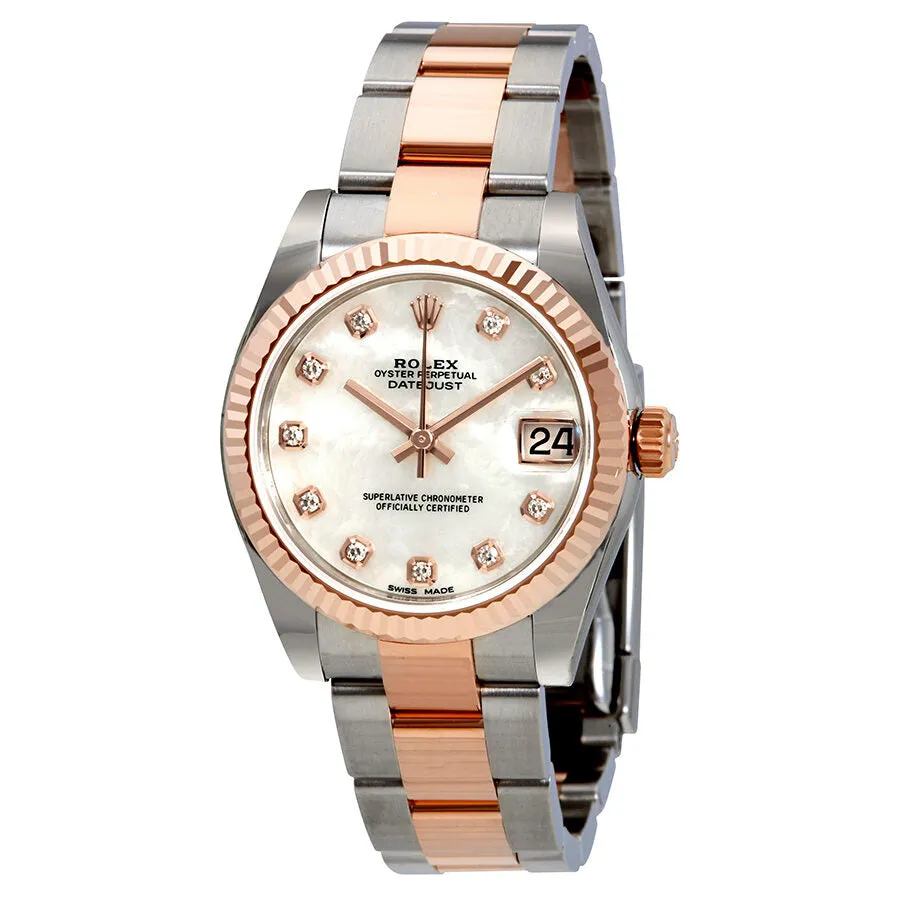 Rolex Lady Datejust Mother of Pearl Diamond Stainless Steel and 18K Everose Gold 178271MDO