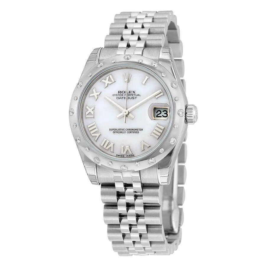 Rolex Oyster Perpetual Datejust 31 Mother of Pearl Dial Stainless Steel Jubilee Bracelet Automatic Ladies Watch 178344PMRJ
