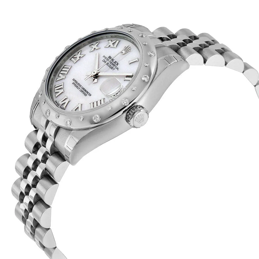 Rolex Oyster Perpetual Datejust 31 Mother of Pearl Dial Stainless Steel Jubilee Bracelet Automatic Ladies Watch 178344PMRJ