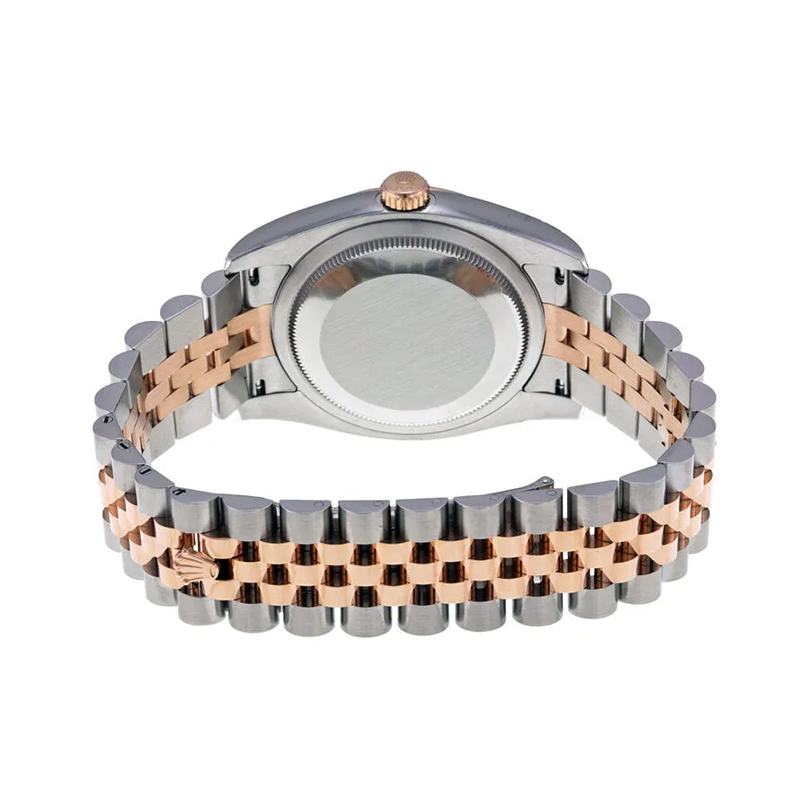 Rolex Oyster Perpetual Datejust 36 Brown Floral Dial Stainless Steel and 18K Everose Gold Jubilee Bracelet Automatic Men's Watch 116231BRFDAJ