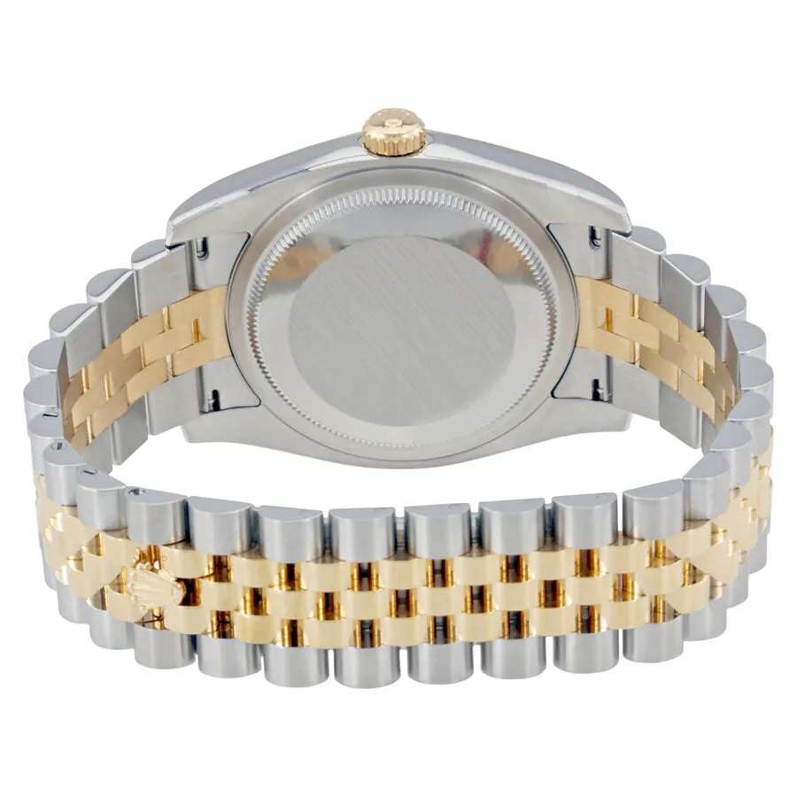 Rolex Oyster Perpetual Datejust 36 Green Floral Dial Steel and 18K Yellow Gold Jubilee Unisex Watch 116233GNFAJ