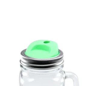 Silicone Mason Jar Lids with Stainless Steel Bands