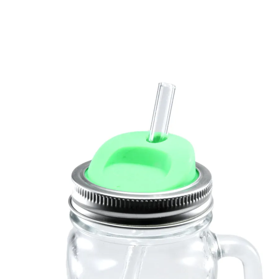 Silicone Mason Jar Lids with Stainless Steel Bands