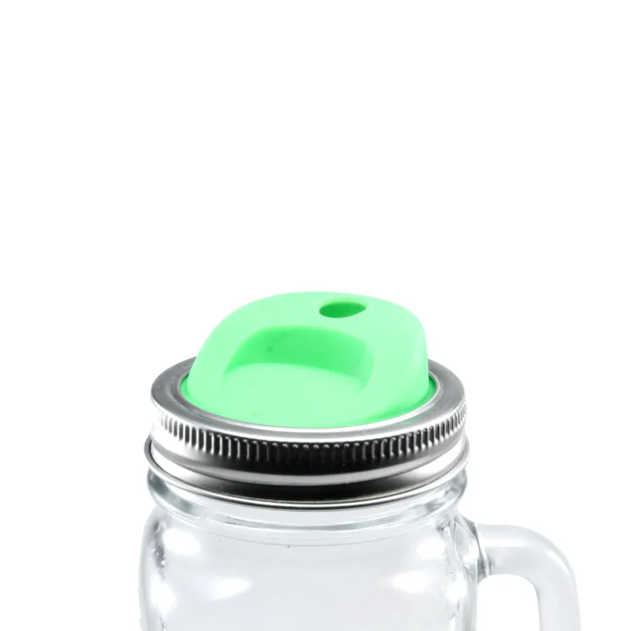 Silicone Mason Jar Lids with Stainless Steel Bands