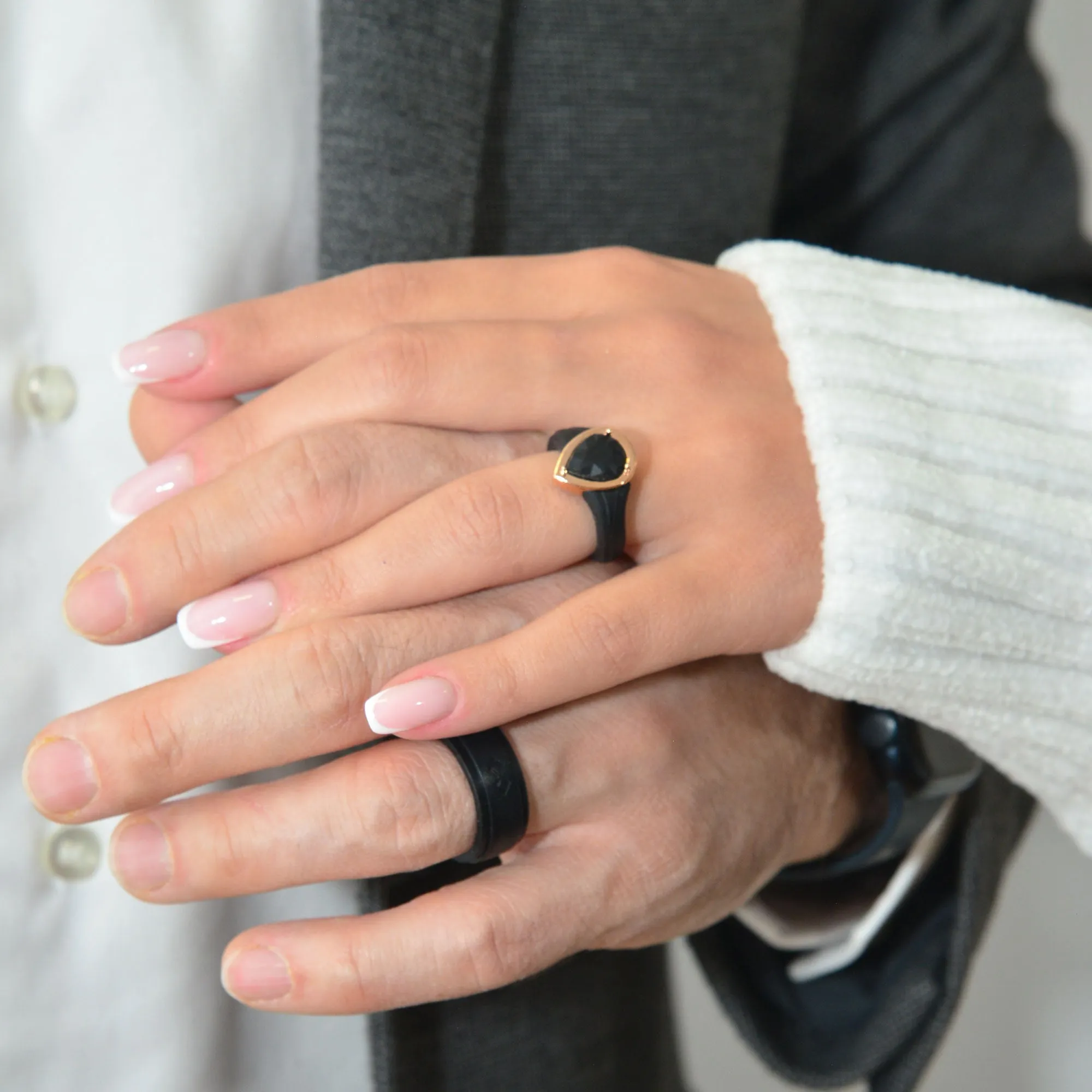 Silicone Wedding Ring Set for Couples - Bundle #100