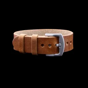 Single Pass Leather Watch Strap, 2-Keeper Vintage 401