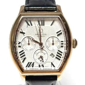 Solvil et Titus Mickey Mouse 95th Anniversary Limited Black Barrique Men Watch