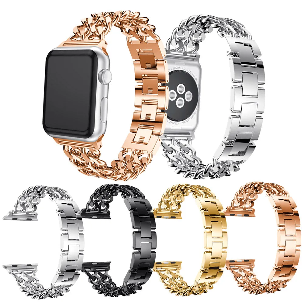 Stainless Steel Chain Link Bracelet for Apple Watch