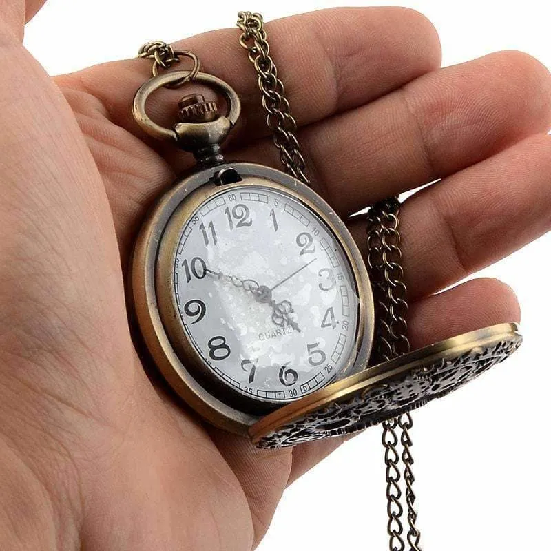 Steampunk Skeleton Gearing Pocket Watch