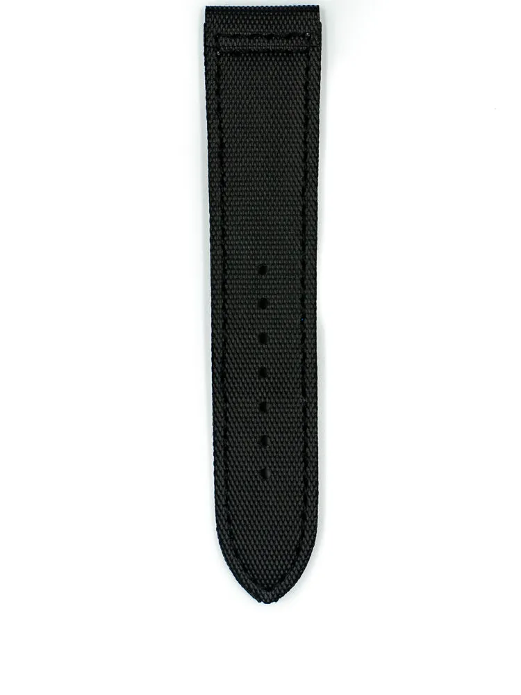 Tactical Sailcloth - Black (Blue Stitches)