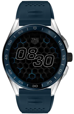 TH Watch Connected 45 Steel Blue Rubber