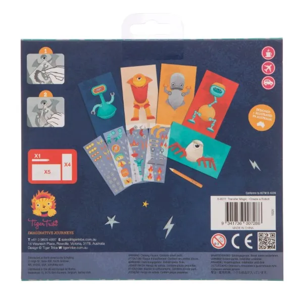 Tiger Tribe TT6-0311 Transfer Magic Create a Robot