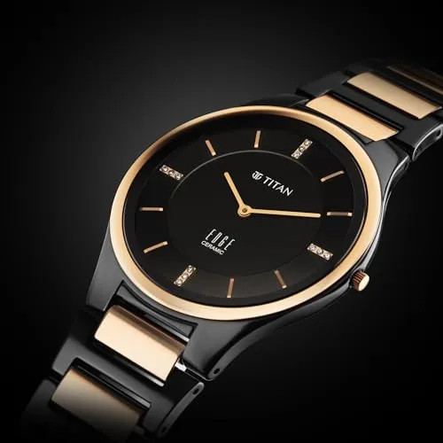 Titan Analog Black Dial Men's Watch-1696KC02