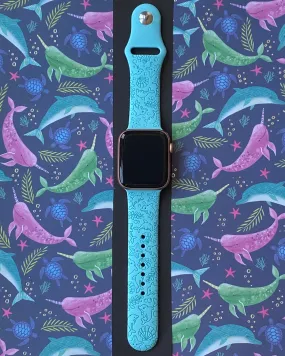 Tropical Dolphins Watch Band For Apple Watch