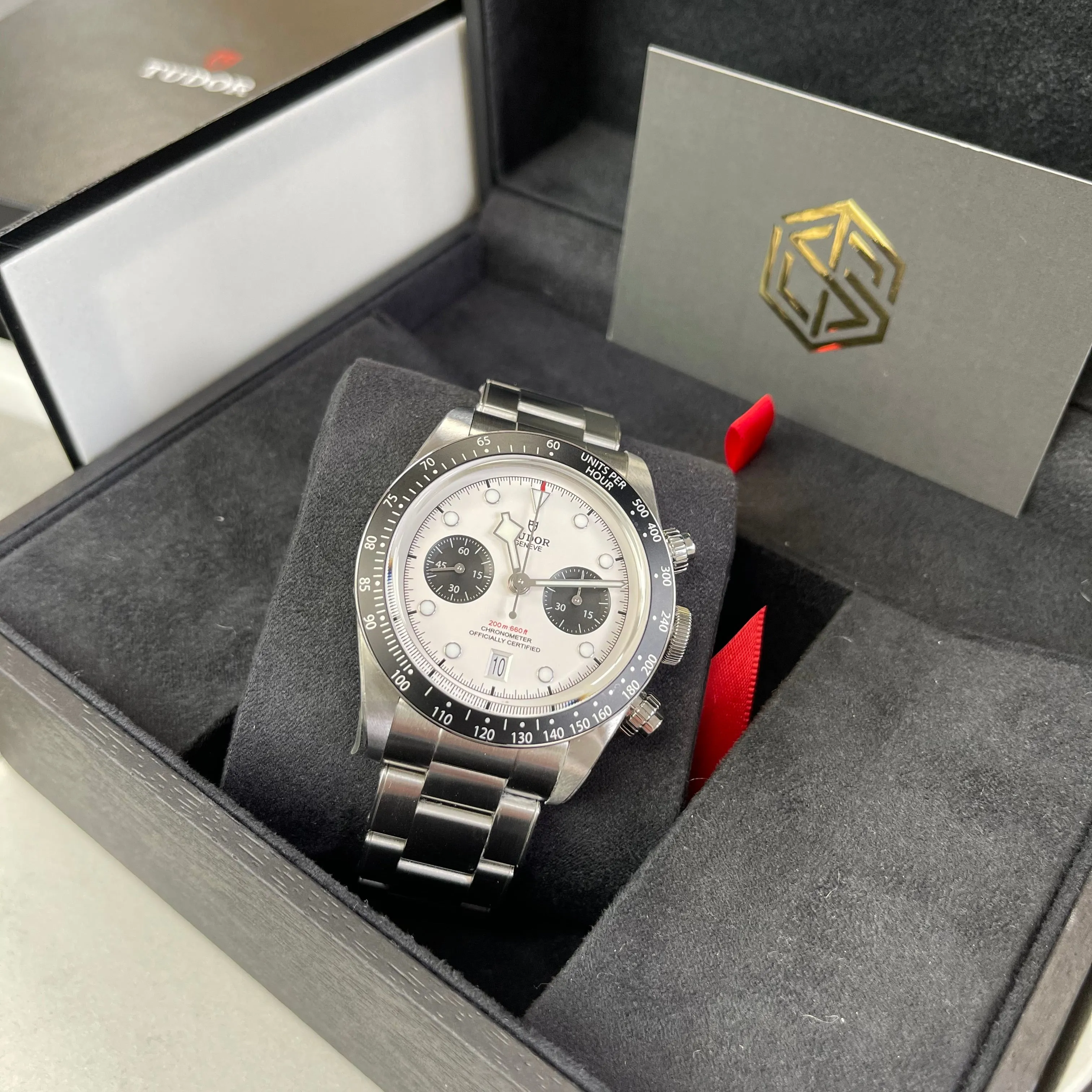 Tudor Black Bay Chronograph 'Panda' White Dial M79360N-0002 Brand New Watch