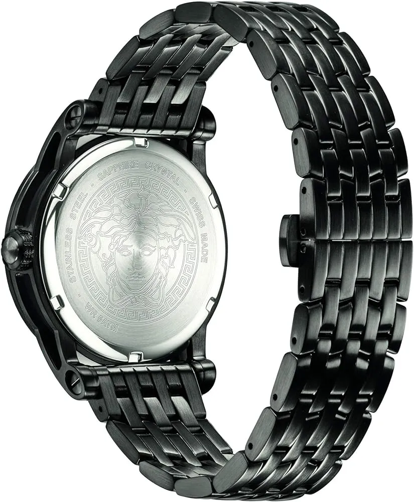 Versace Black Stainless Steel Men's Watch VERD00518