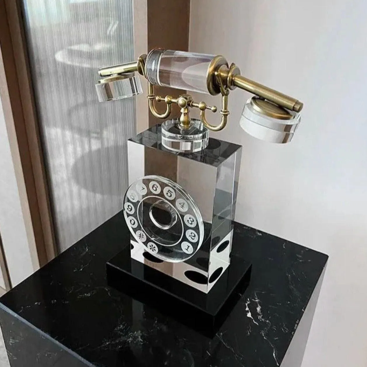 VINTAGE CRYSTAL TELEPHONE DECOR STYLE 2