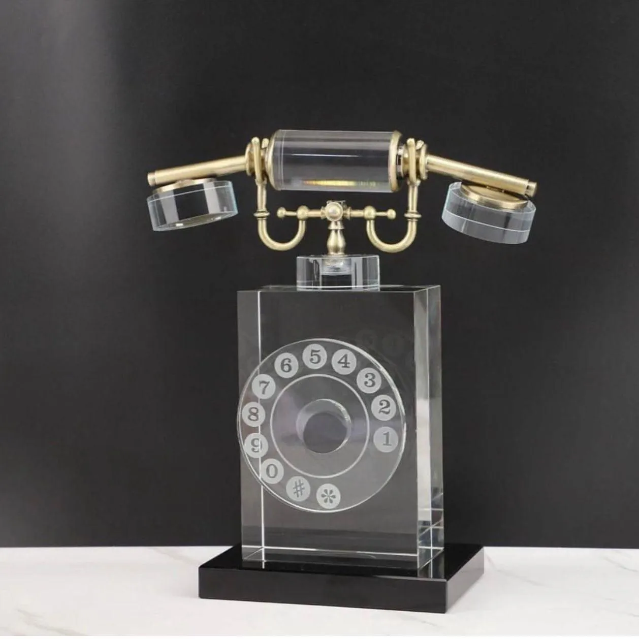 VINTAGE CRYSTAL TELEPHONE DECOR STYLE 2