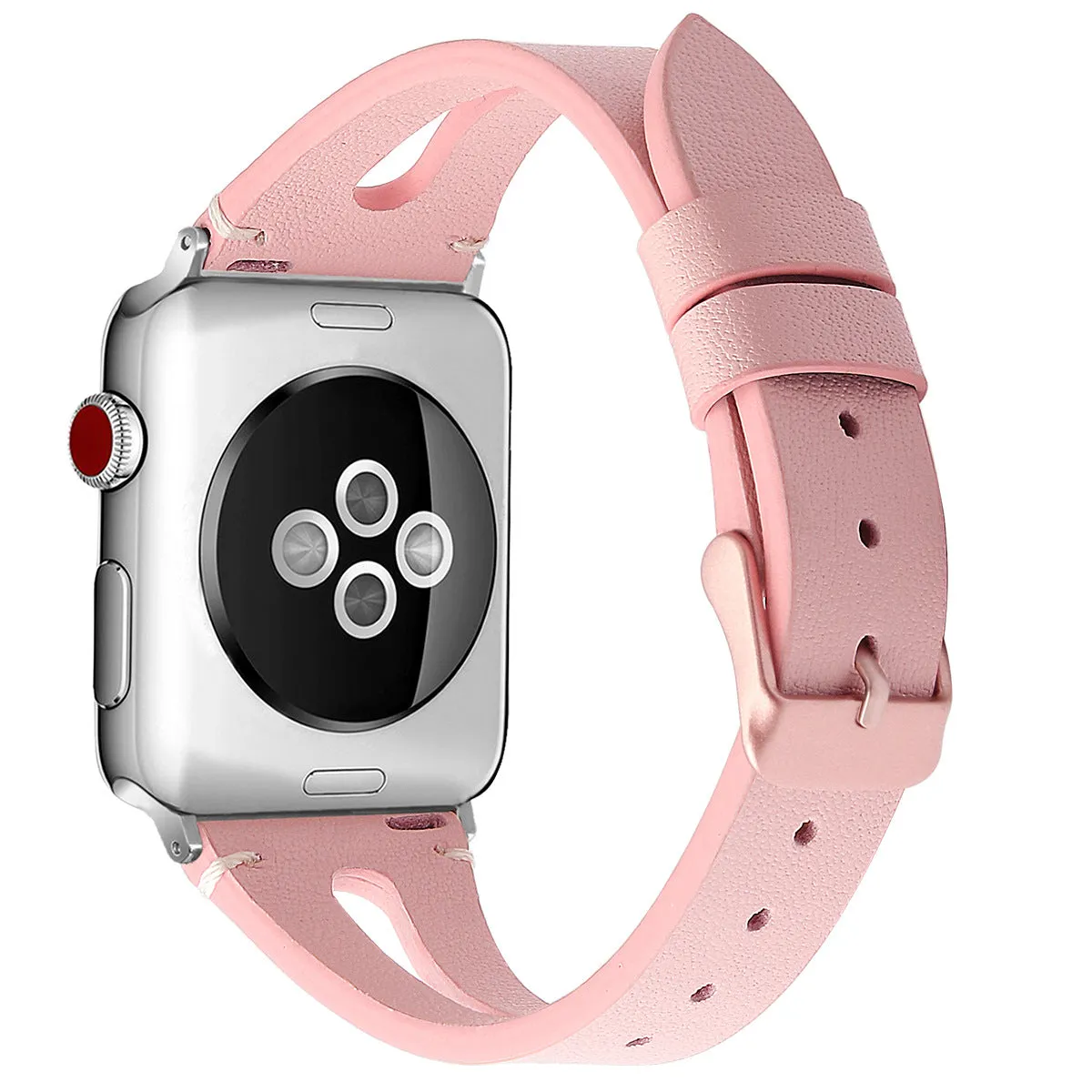 With a scaled-down open leather strap for iwatch W24KAW81136