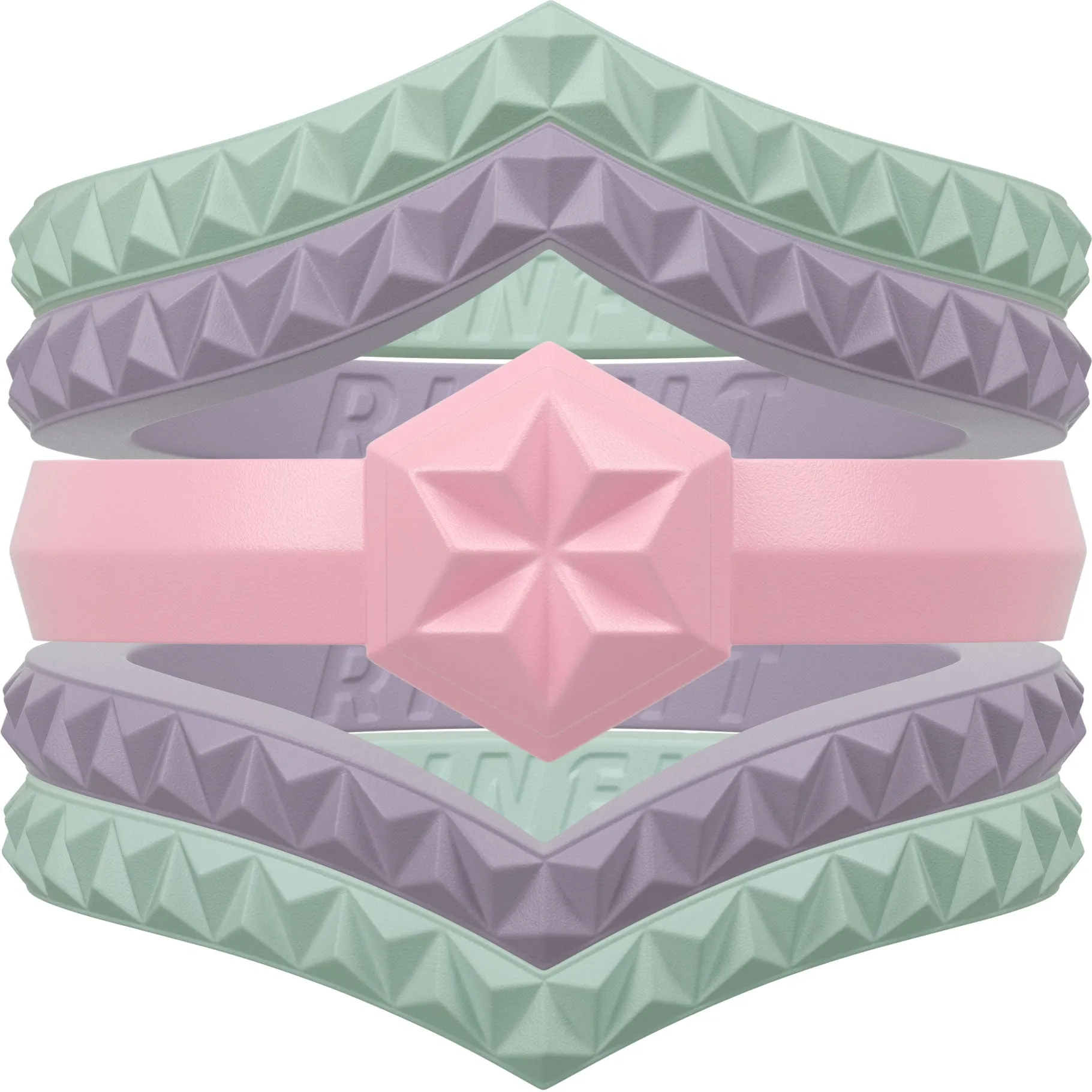Women's Couture Silicone Rings - 5 Rings Set