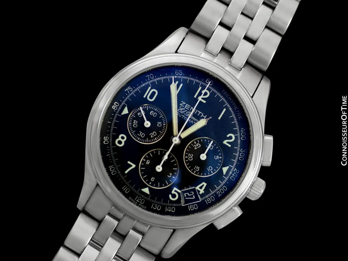 Zenith El Primero Class 4 Mens Automatic Chronograph, Stainless Steel - 02.0500.400